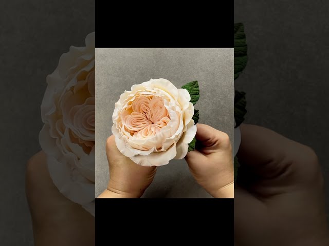 How to make David Austin flowers with gumpaste  #flowers #diy  #art #tutorial #cake #sugarart