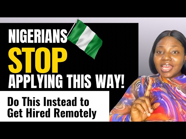 How to Get Remote Jobs for Nigerians in 2025 + FREE Template #remotejobs #workfromanywhere 