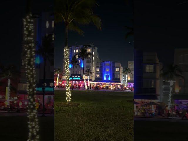 Miami South Beach at night  #miamiviews #discovermiami #travel