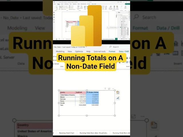 Running Totals in Power BI on a Non-Date Field #powerbi #powerbitutorial #datavisualization  #excel