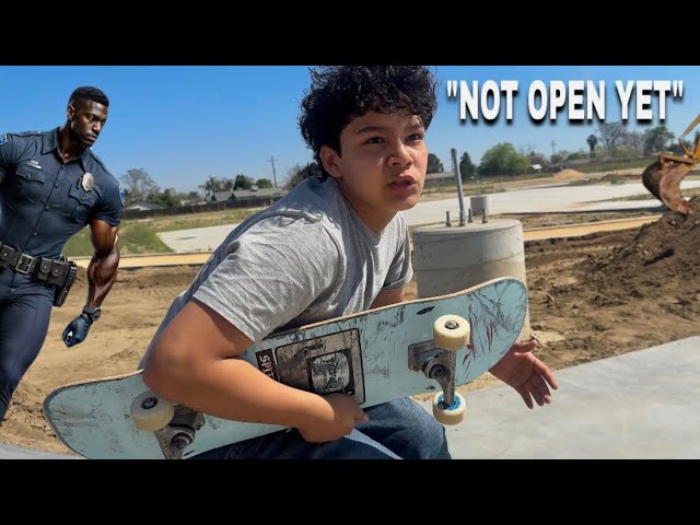 Skaters getting Caught Trespassing 