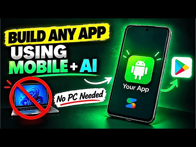 Build any app using a phone + Google AI Studio (No PC)