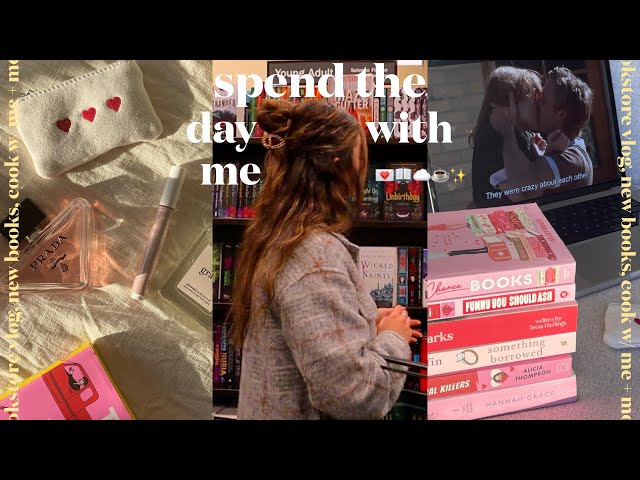 VLOG 💌✨📖☁️☕️ day in my life! book shopping at barnes & noble, new books, cook with me + more!