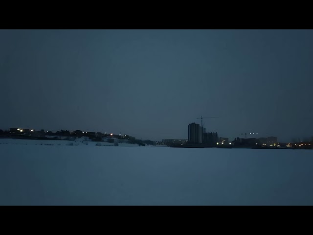 dark snowy night (1 hour)