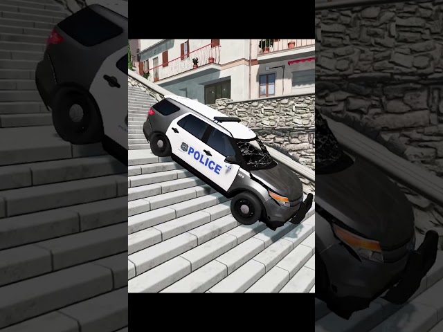 Car vs Stairs - BeamNG.Drive #shorts