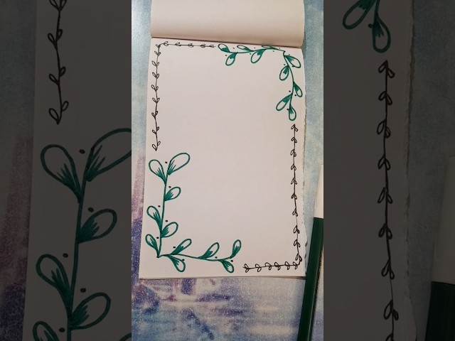 Simple front page border design🌿 #shorts #youtubeshorts #frontpagedesign #ytshorts  #trending #viral