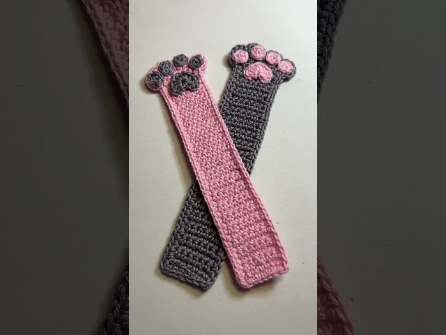 Crochet Bookmark for Pet Lovers 🐾 #shorts