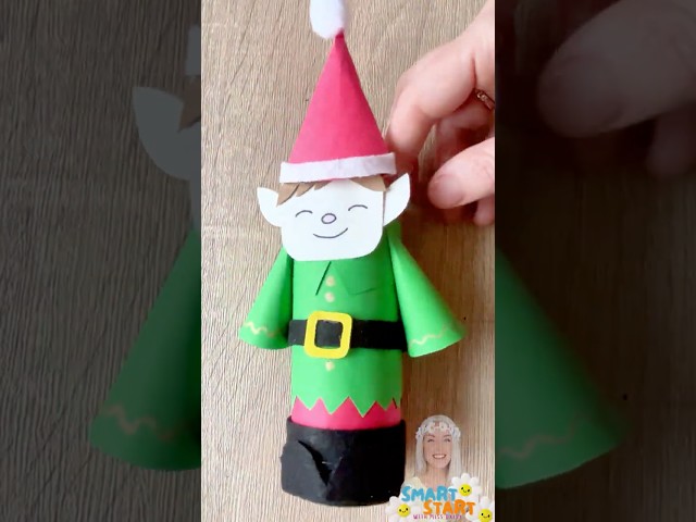 Easy Christmas Elf Craft For Kids!