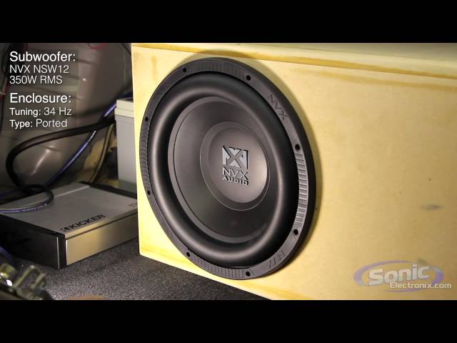 NVX NSW Subwoofer Demo | NSW124 Bass Test
