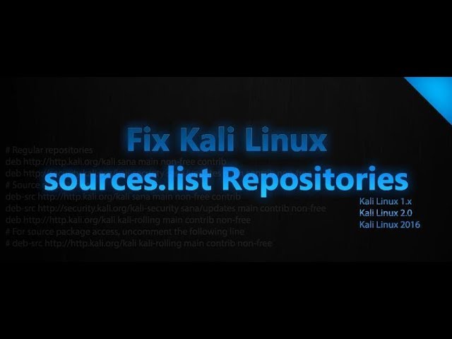 How to Fix Kali Linux Slow Update Speed [Fix ] 2018.1 | Certcube
