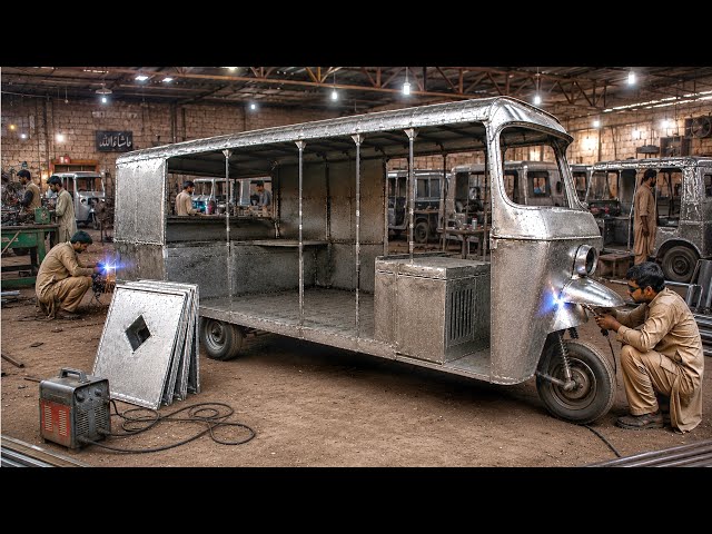 Amazing Loader Rickshaw Manufacturing Process | Skilled Pakistani Factory Workers |