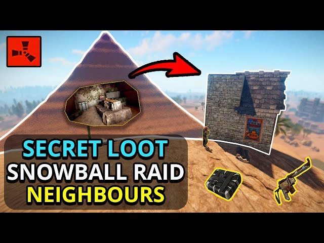 I Found SECRET LOOT In The GIANT PYRAMID, So I Could RAID MY RICH NEIGHBOURS! - RUST SOLO