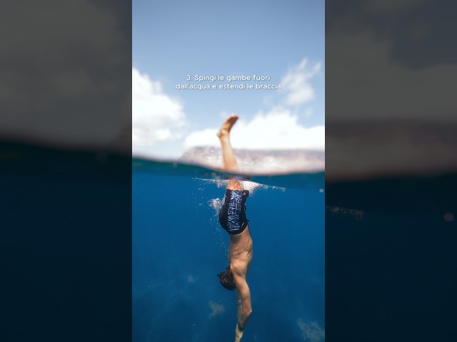 The most common mistake 👇🏼 #duckdive #tutorial #apnea #freediving #diving #diving #training #sea