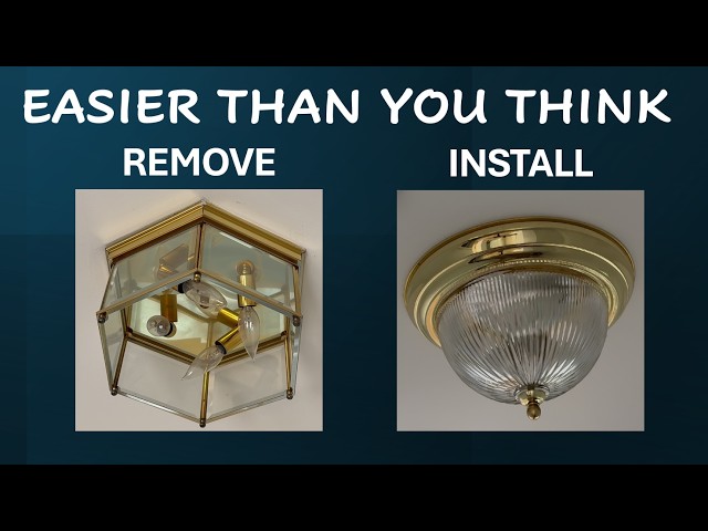 Easy Removal and Installation of Ceiling Light Fixtures (For Beginners)