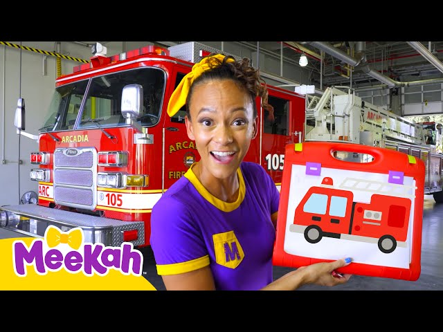 Meekah Draws a Fire Truck | Arts & Vehicle Video | Educational Videos for Kids