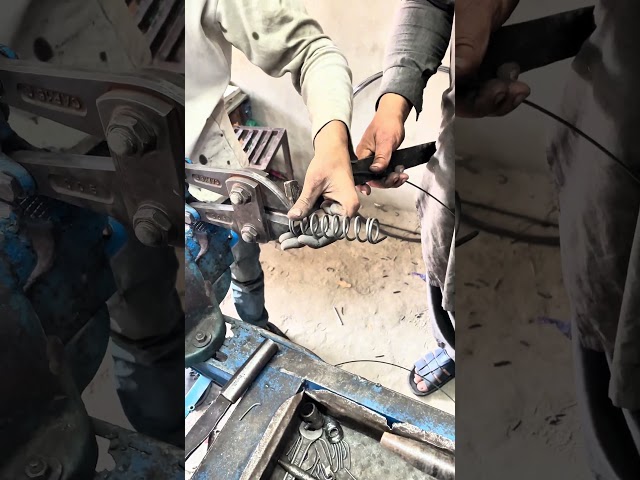 Helical Spring Coil Making 🔥⚙️ | Perfect Metal Coils #craftsmanship