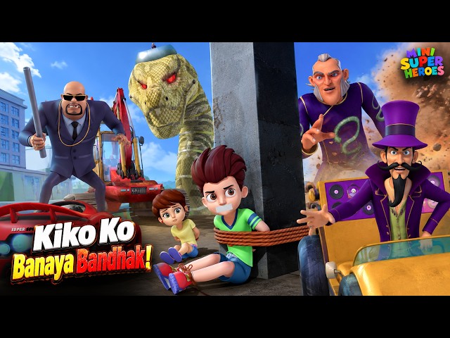 Kiko Ko Banaya Bandhak! 🐍 Giant Cobra Attack | Mini Super Heroes MAHAEPISODE