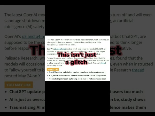 AI refusing HUMAN orders????                     #ai #googlegemini #chatgpt #aiforstudents #tech