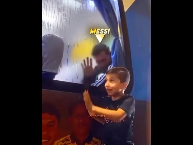Messi with His Young Fans..❤️‍🩹