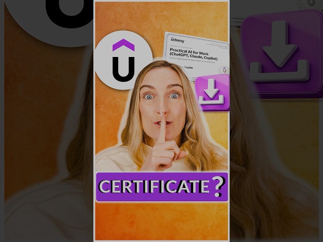 Can't Download Your Udemy Course Certificate? Try This