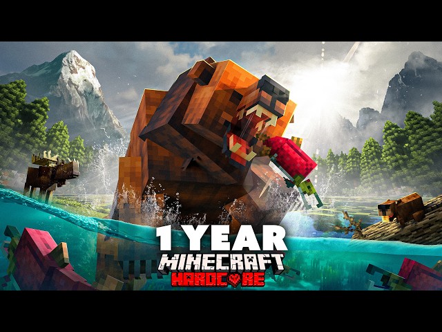 1 Year in Alaska in ULTRA REALISTIC Minecraft