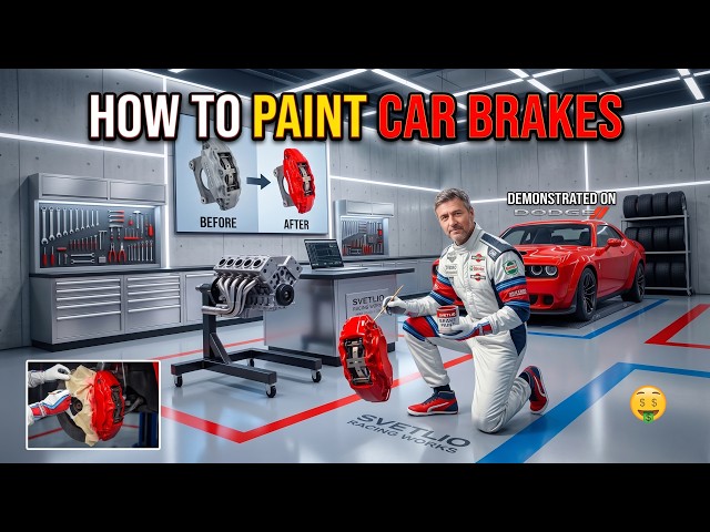 DIY Custom Brake Calipers | Step-by-Step Dodge Tutorial How to Paint Car Brakes
