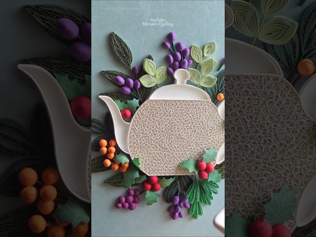 Paper Quilling π± Tea Lover