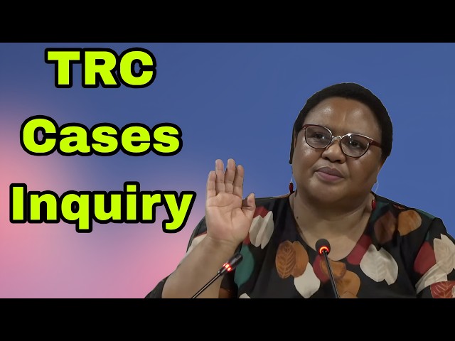 Thoko Didiza testifies at TRC Cases Inquiry.