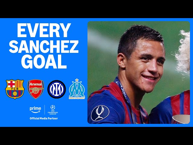 EVERY Alexis Sanchez goal in the UEFA Champions League 🇨🇱