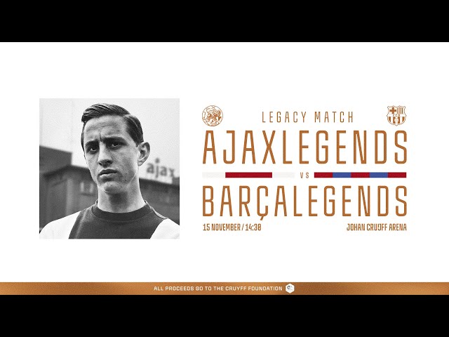 AFC Ajax and FC Barcelona honour Johan Cruijff with Legacy Match at the Johan Cruijff ArenA ♥️