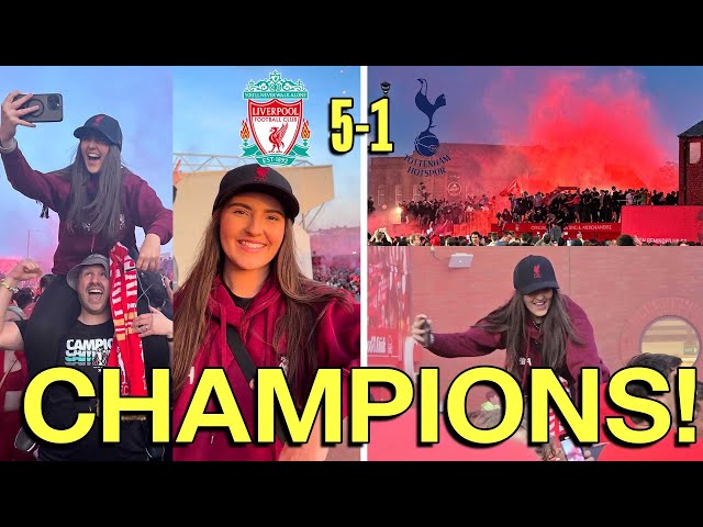 THE MOMENT LIVERPOOL BECAME PREMIER LEAGUE CHAMPIONS! | VLOG
