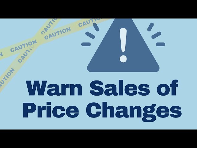 Custom Flow Solution: Warn Sales of Price Changes