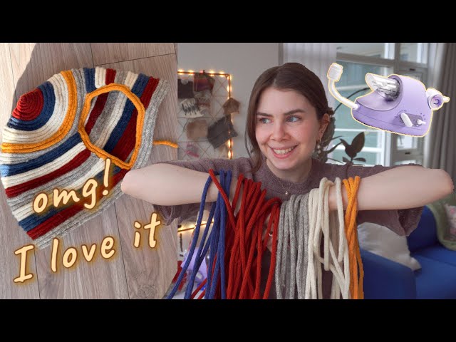 Did I Just Knit the Cutest Thing Ever? | Sewing a Pet Home with the CAYDO I Cord Knitting Machine