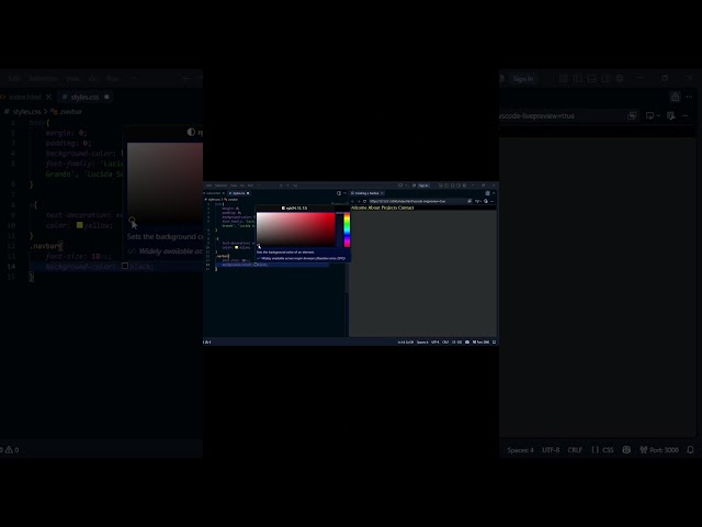 How to build a Navbar with HTML and CSS