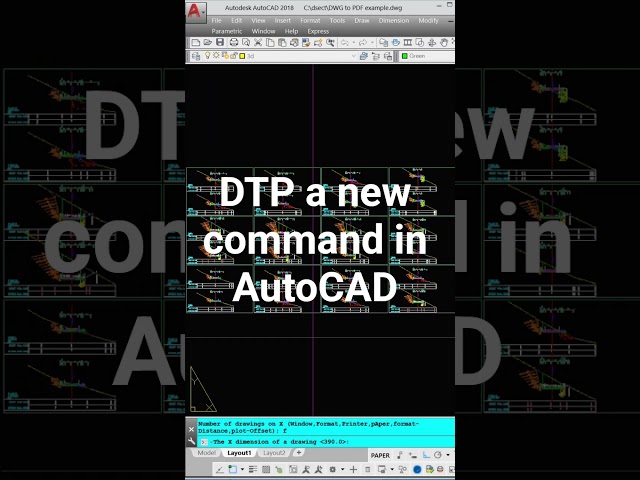 DTP a new PDF printing command in #AutoCAD
