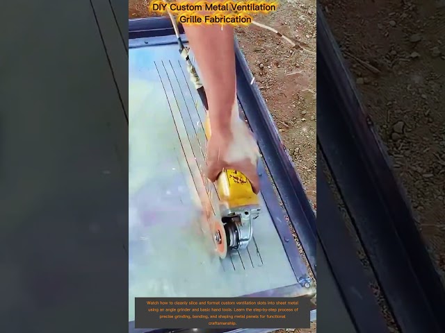 How to Cut Perfect Ventilation Slots in Sheet Metal (Angle Grinder Hack!)