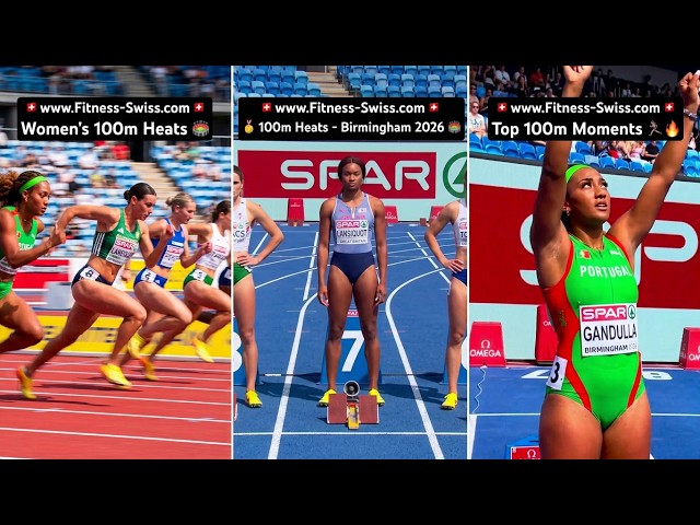 🔥 Womens 100m Heats European Athletics Championships Birmingham 2026 #trackandfield #top #nike