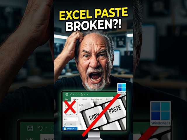 Quick fix for Excel copy-paste issues #excel #tutorial #workhacks