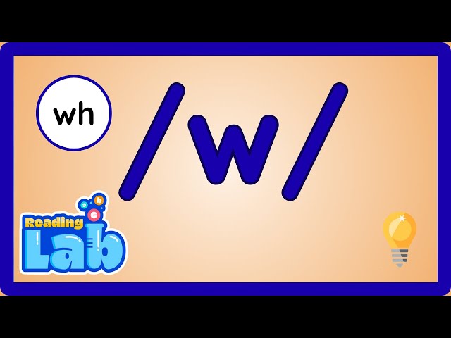 wh, /w/ | Digraphs | Grades K-3 | eSpark Instructional Video