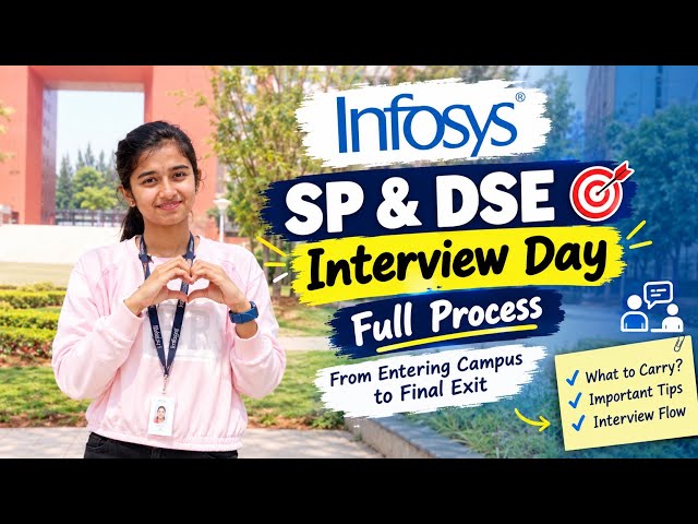 INFOSYS SP & DSE 🚨 INTERVIEW DAY FULL PROCESS 😱 |What to Carry?|Entry to Final Exit | Important Tips
