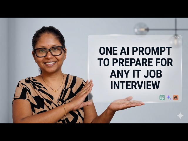 One Ai Prompt to Prepare for Any IT Job Interview