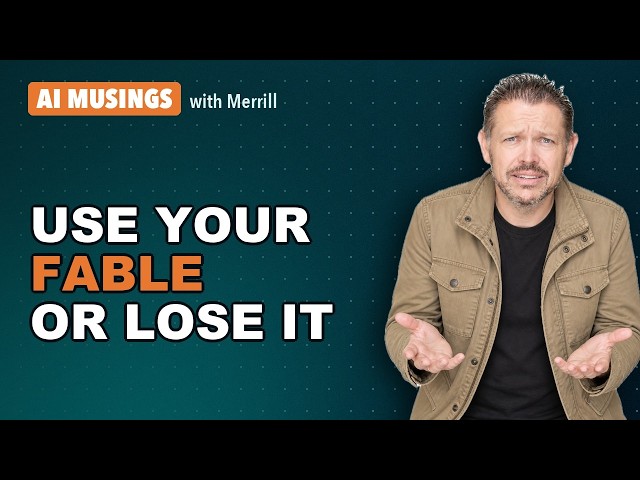 You're Wasting Your Fable Usage. The Free Widget That Shows What's Left | AI Musings with Merrill
