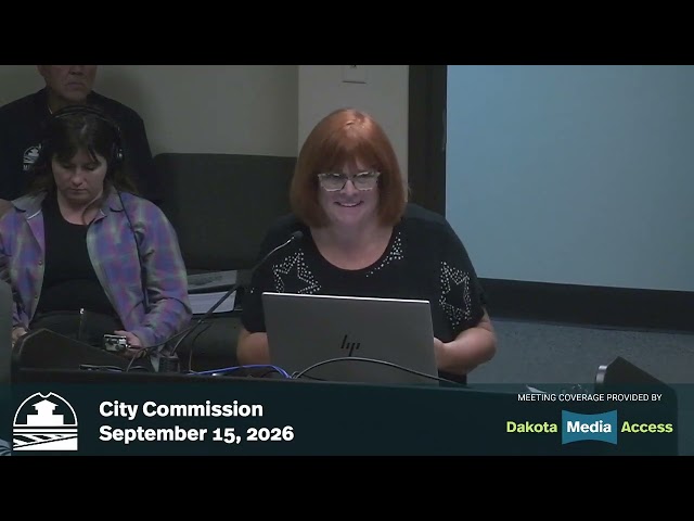Mandan City Commission 2026-09-15