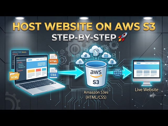 How to Host a Static Website on AWS S3 ☁️ | Step-by-Step AWS Tutorial