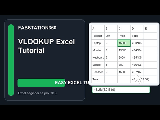 VLOOKUP Excel Tutorial | Excel Tutorial