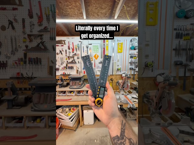 Why does this happen whenever I FINALLY clean my workshop!? #maker #diyprojects #woodworking