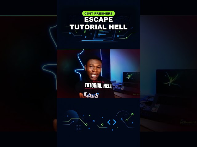 How to Escape Tutorial Hell 🔥 #shorts