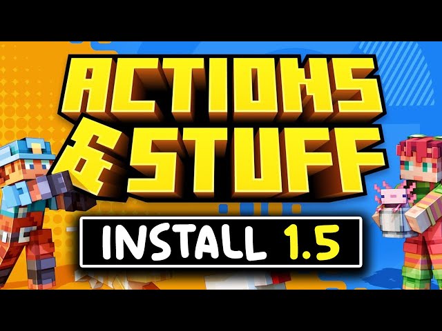 How to Download & Install Actions and Stuff 1.5 for Minecraft Bedrock (New Update)