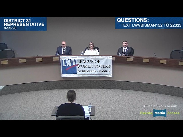 League of Women Voters – District 31 House Candidate Debate