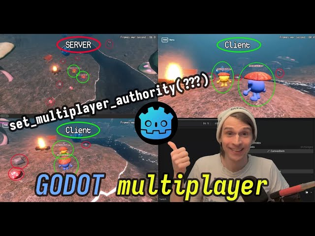 The AUTHORITY on Godot Multiplayer: How to use servers, clients, and host using P2P